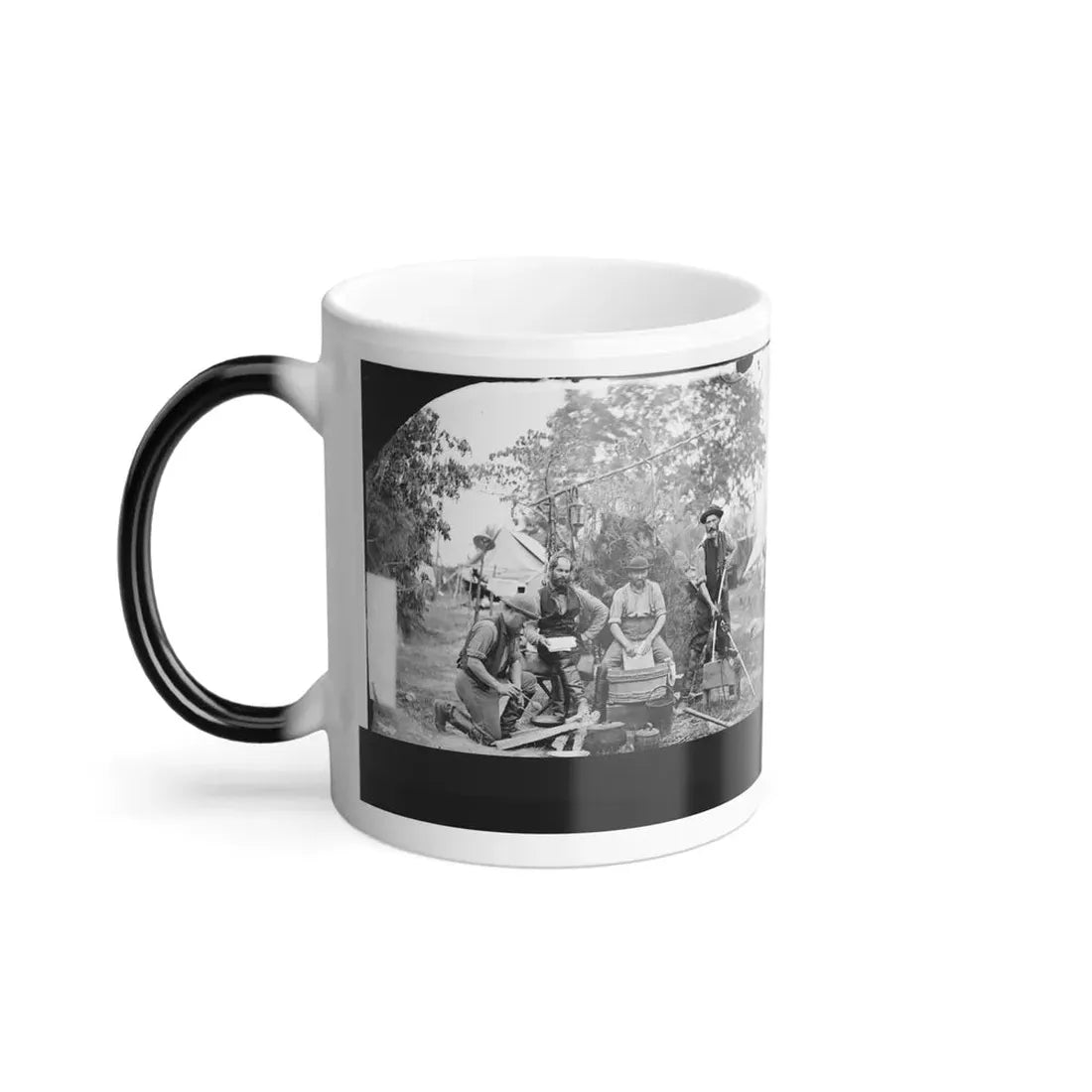 Yorktown, Virginia (Vicinity). Servants at Prince De Joinville's Quarters (U.S. Civil War) Color Changing Coffee Mug 11oz - Go Mug Yourself