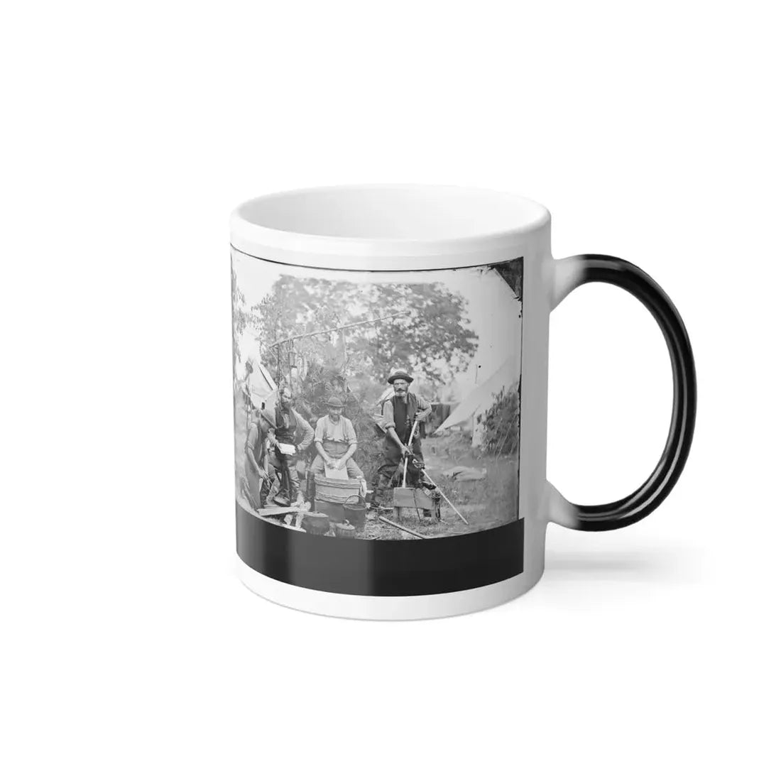 Yorktown, Virginia (Vicinity). Servants at Prince De Joinville's Quarters (U.S. Civil War) Color Changing Coffee Mug 11oz - Go Mug Yourself