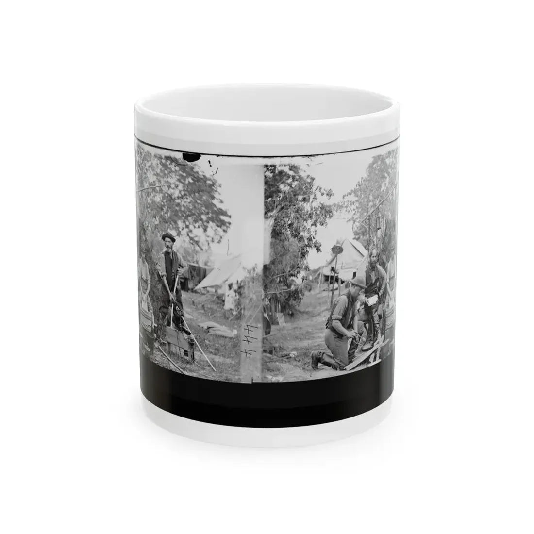 Yorktown, Virginia (Vicinity). Servants At Prince De Joinville's Quarters (U.S. Civil War) White Coffee Mug 11oz - Go Mug Yourself