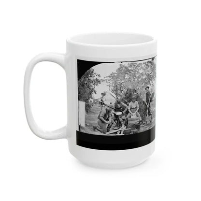 Yorktown, Virginia (Vicinity). Servants At Prince De Joinville's Quarters (U.S. Civil War) White Coffee Mug - Go Mug Yourself