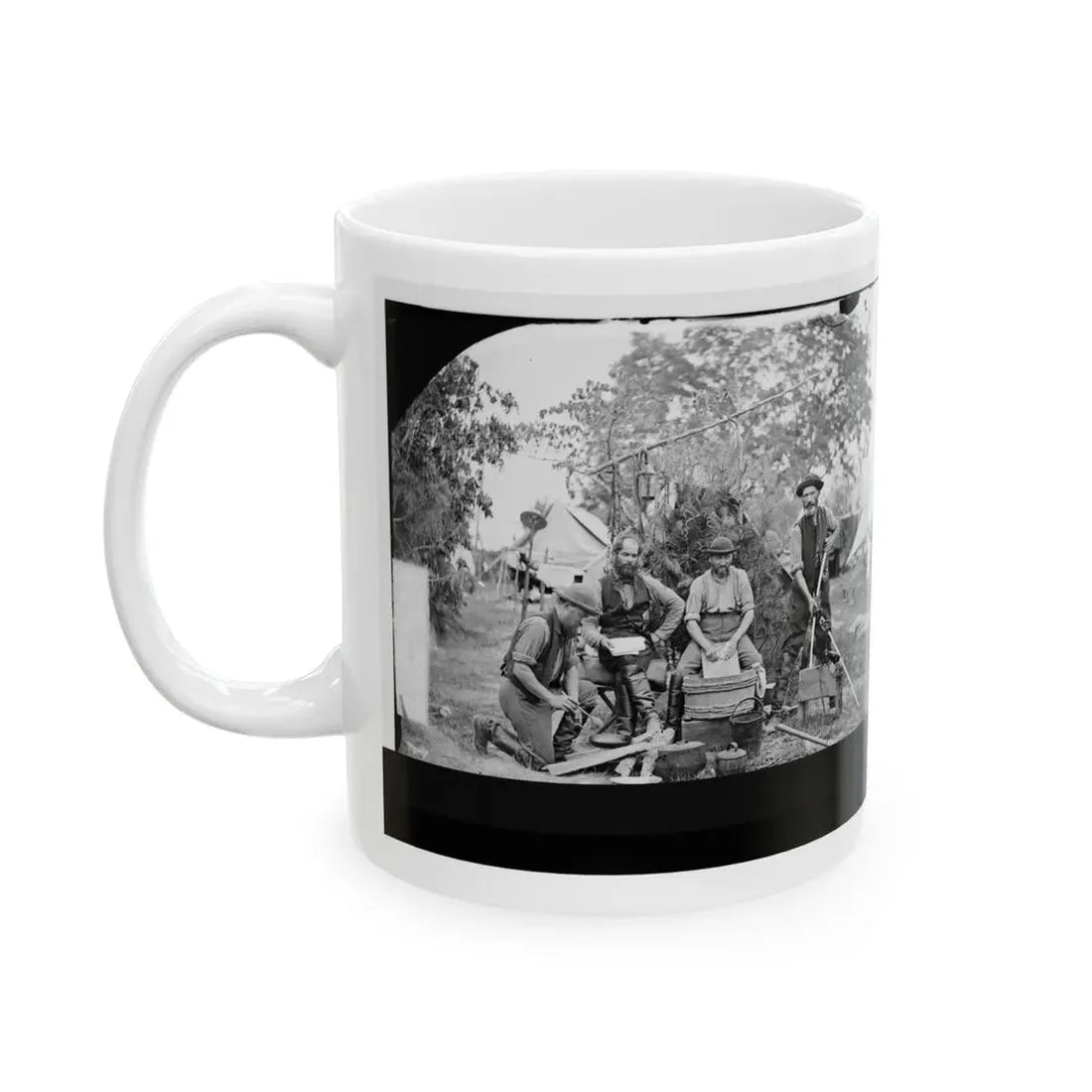 Yorktown, Virginia (Vicinity). Servants At Prince De Joinville's Quarters (U.S. Civil War) White Coffee Mug - Go Mug Yourself