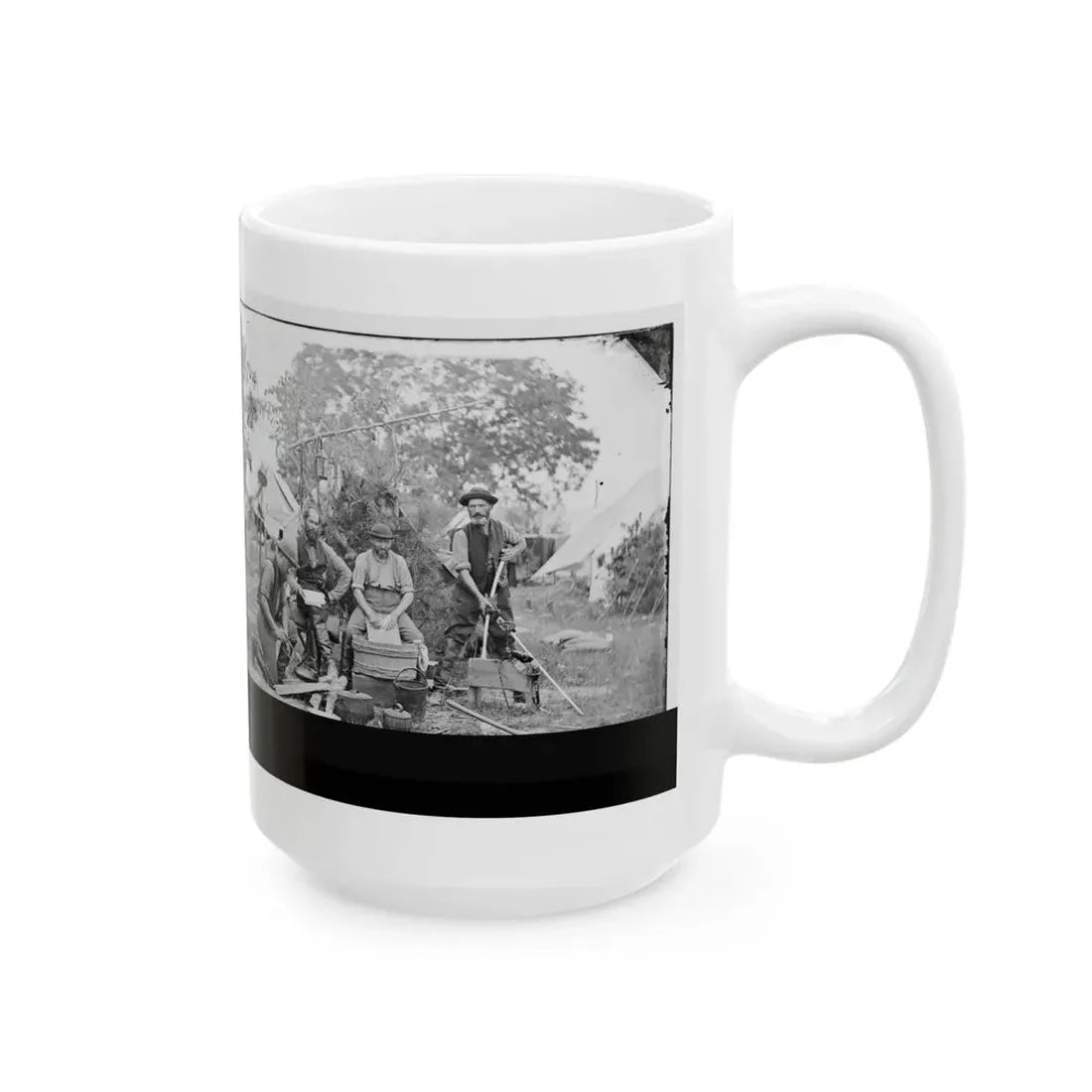 Yorktown, Virginia (Vicinity). Servants At Prince De Joinville's Quarters (U.S. Civil War) White Coffee Mug - Go Mug Yourself