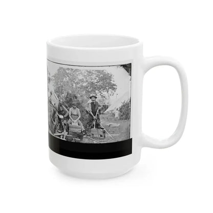 Yorktown, Virginia (Vicinity). Servants At Prince De Joinville's Quarters (U.S. Civil War) White Coffee Mug - Go Mug Yourself