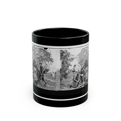 Yorktown, Virginia (Vicinity). Servants At Prince De Joinville's Quarters (U.S. Civil War) Black Coffee Mug-11oz-Go Mug Yourself