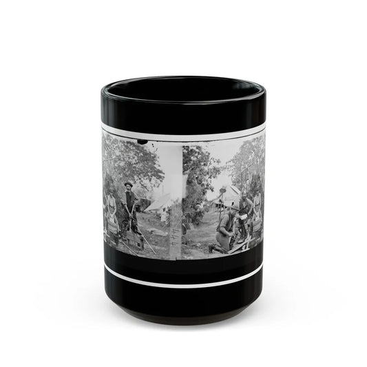 Yorktown, Virginia (Vicinity). Servants At Prince De Joinville's Quarters (U.S. Civil War) Black Coffee Mug-15oz-Go Mug Yourself