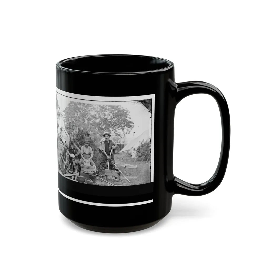 Yorktown, Virginia (Vicinity). Servants At Prince De Joinville's Quarters (U.S. Civil War) Black Coffee Mug-Go Mug Yourself