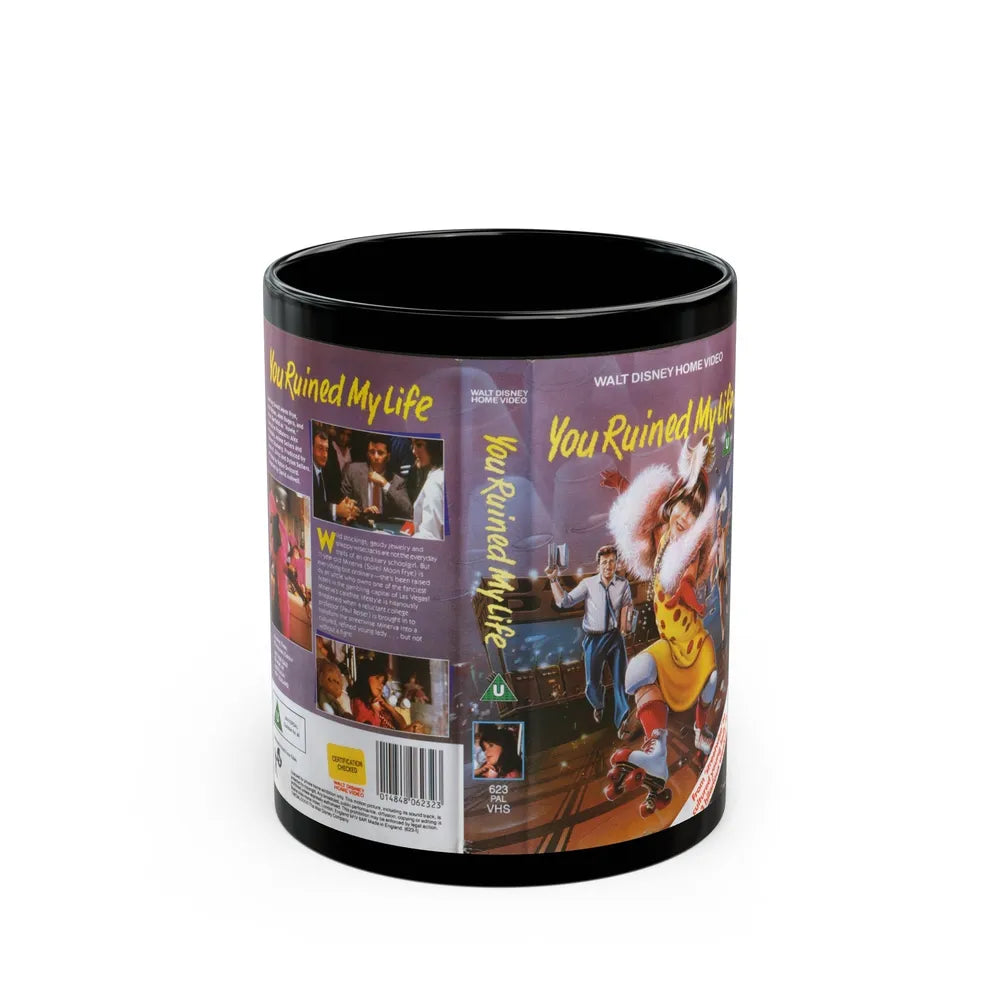 YOU RUINED MY LIFE (VHS COVER) - Black Coffee Mug-11oz-Go Mug Yourself