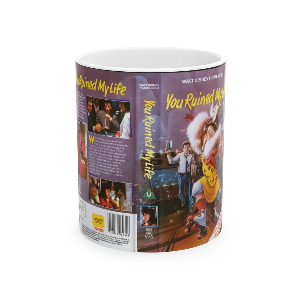 YOU RUINED MY LIFE (VHS COVER) - White Coffee Mug-11oz-Go Mug Yourself