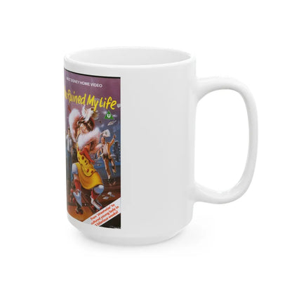 YOU RUINED MY LIFE (VHS COVER) - White Coffee Mug-Go Mug Yourself