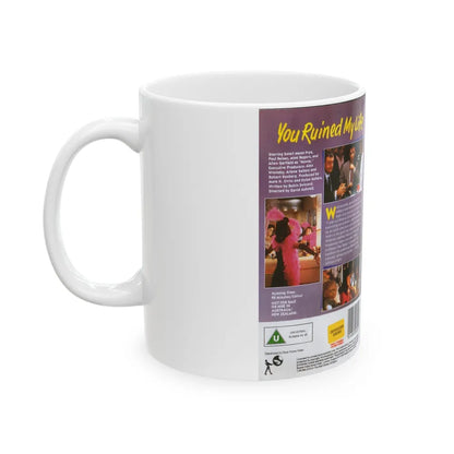 YOU RUINED MY LIFE (VHS COVER) - White Coffee Mug-Go Mug Yourself