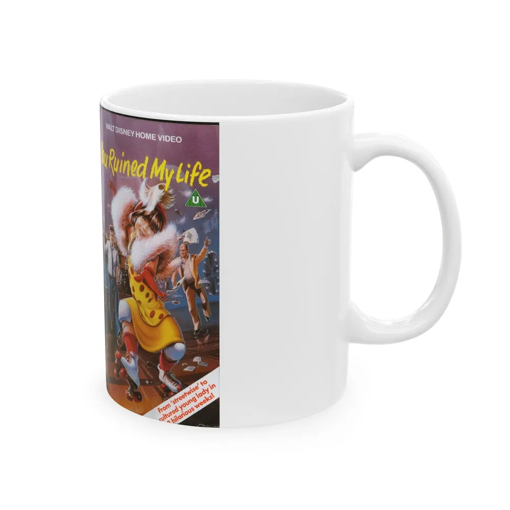 YOU RUINED MY LIFE (VHS COVER) - White Coffee Mug-Go Mug Yourself