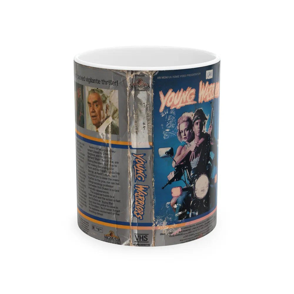 YOUBG WARRIORS (VHS COVER) - White Coffee Mug-11oz-Go Mug Yourself