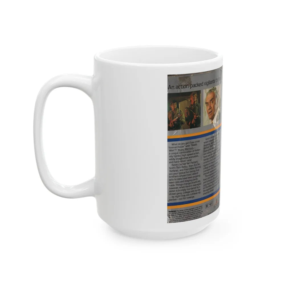 YOUBG WARRIORS (VHS COVER) - White Coffee Mug-Go Mug Yourself