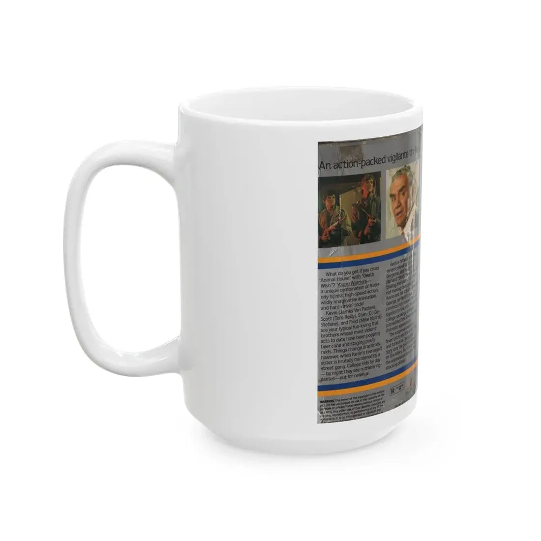 YOUBG WARRIORS (VHS COVER) - White Coffee Mug - Go Mug Yourself