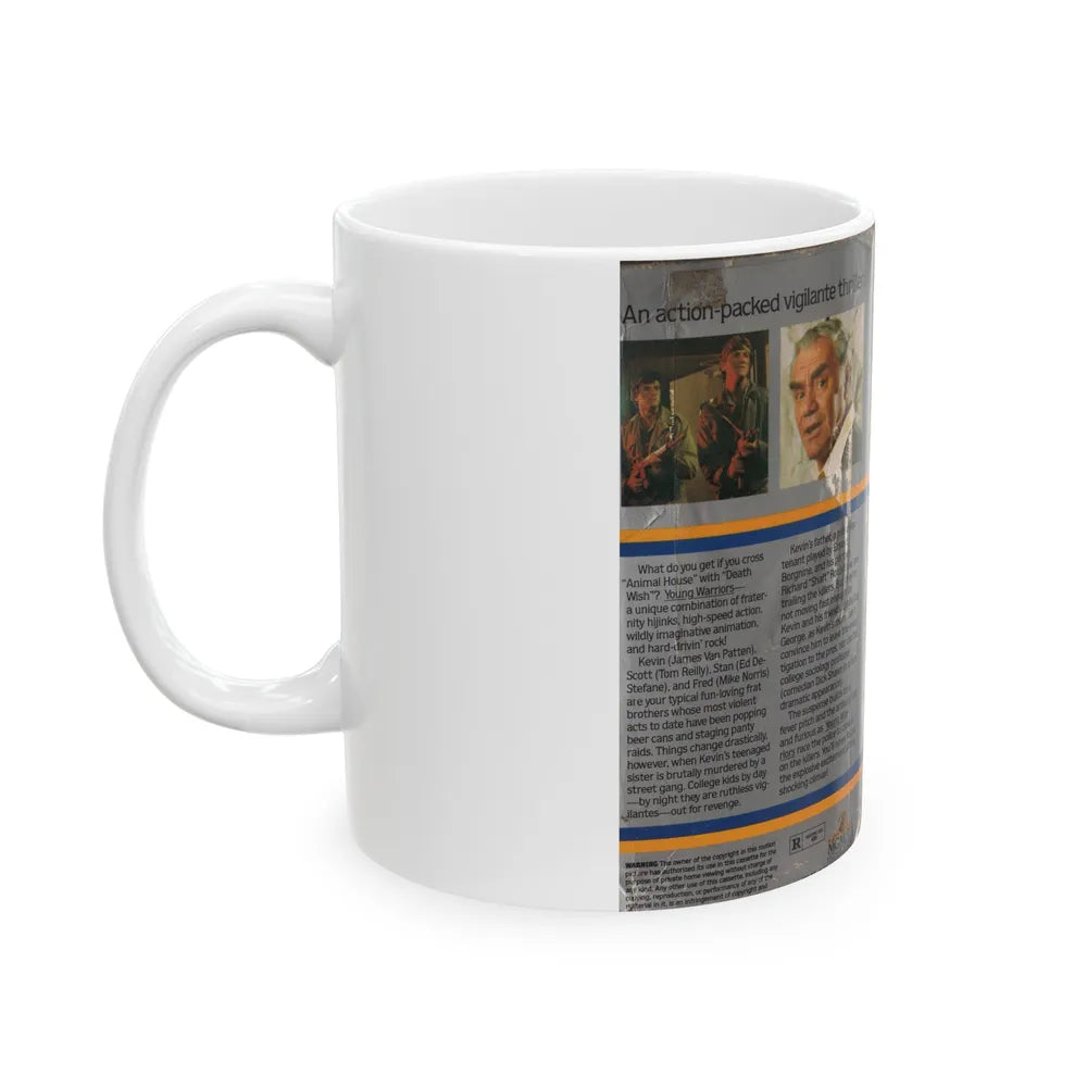 YOUBG WARRIORS (VHS COVER) - White Coffee Mug-Go Mug Yourself