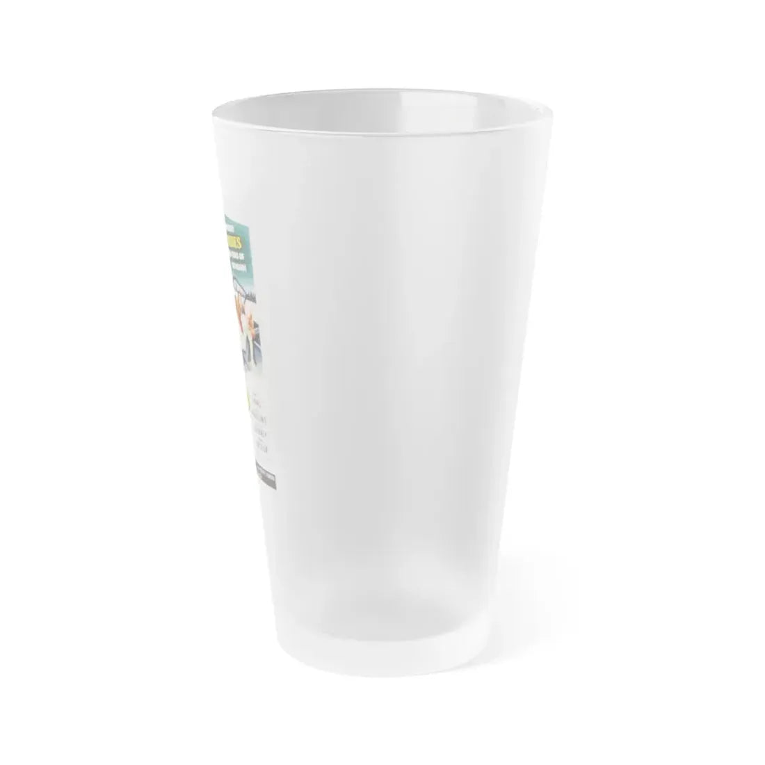 YOUNG AND WILD 1958 Movie Poster - Frosted Pint Glass 16oz - Go Mug Yourself