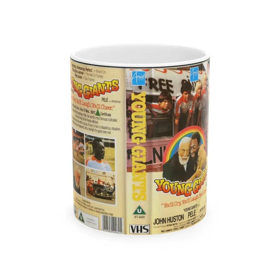YOUNG GIANTS (VHS COVER) - White Coffee Mug 11oz - Go Mug Yourself
