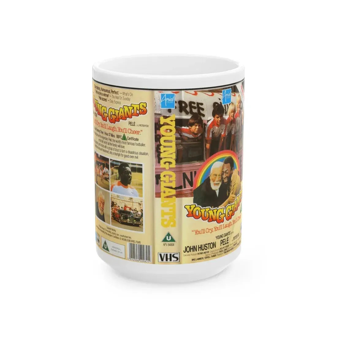 YOUNG GIANTS (VHS COVER) - White Coffee Mug 15oz - Go Mug Yourself