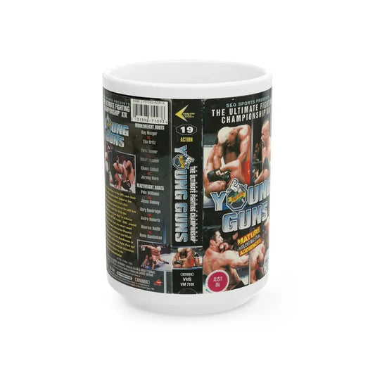 YOUNG GUNS (VHS COVER) - White Coffee Mug 15oz - Go Mug Yourself