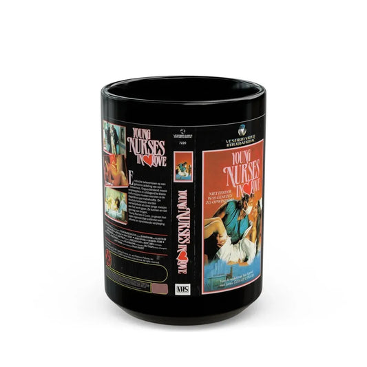 YOUNG NURSES IN LOVE (VHS COVER) - Black Coffee Mug 15oz - Go Mug Yourself