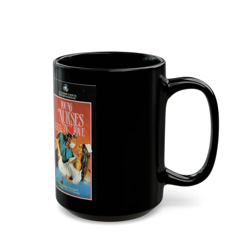 YOUNG NURSES IN LOVE (VHS COVER) - Black Coffee Mug-Go Mug Yourself