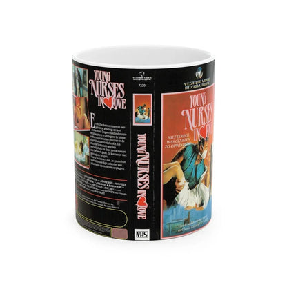 YOUNG NURSES IN LOVE (VHS COVER) - White Coffee Mug 11oz - Go Mug Yourself