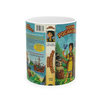 YOUNG POCAHONTAS (VHS COVER) - White Coffee Mug 11oz - Go Mug Yourself