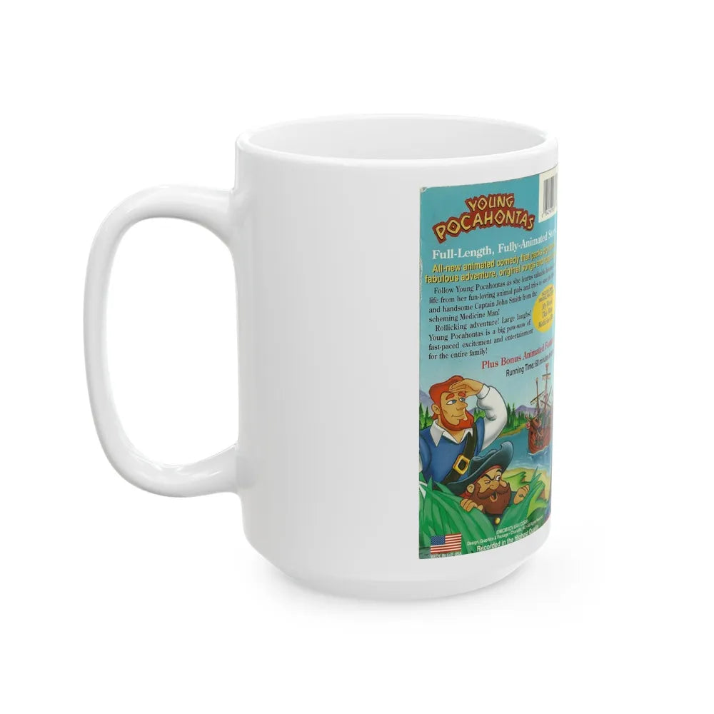 YOUNG POCAHONTAS (VHS COVER) - White Coffee Mug-Go Mug Yourself