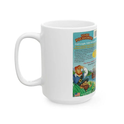 YOUNG POCAHONTAS (VHS COVER) - White Coffee Mug - Go Mug Yourself