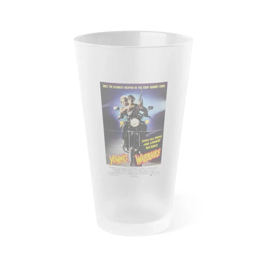 YOUNG WARRIORS 1983 Movie Poster - Frosted Pint Glass 16oz Default Title - Go Mug Yourself
