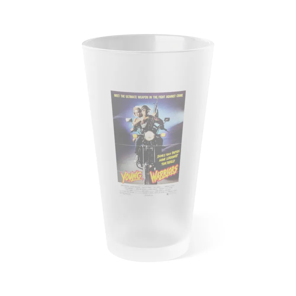 YOUNG WARRIORS 1983 Movie Poster - Frosted Pint Glass 16oz-Go Mug Yourself