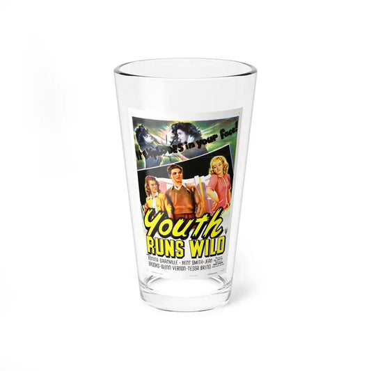 YOUTH RUNS WILD 1944 Movie Poster - Pint Glass 16oz 16oz - Go Mug Yourself