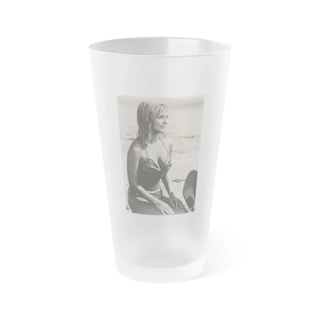 Yvette Mimieux #102 (Vintage Female Icon) Frosted Pint Glass 16oz 16oz Frosted - Go Mug Yourself
