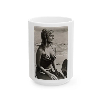 Yvette Mimieux #102 (Vintage Female Icon) White Coffee Mug-15oz-Go Mug Yourself