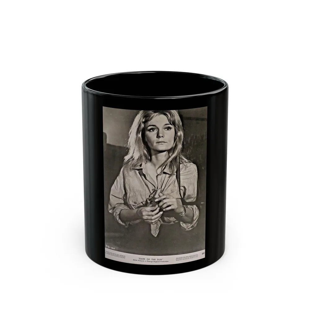 Yvette Mimieux #104 (Vintage Female Icon) Black Coffee Mug-11oz-Go Mug Yourself