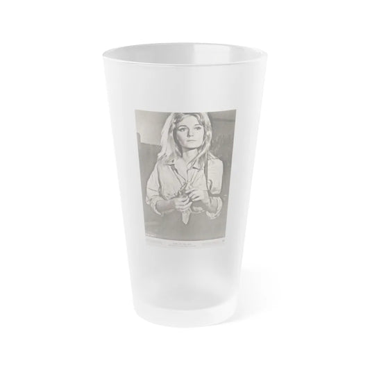 Yvette Mimieux #104 (Vintage Female Icon) Frosted Pint Glass 16oz-16oz-Frosted-Go Mug Yourself