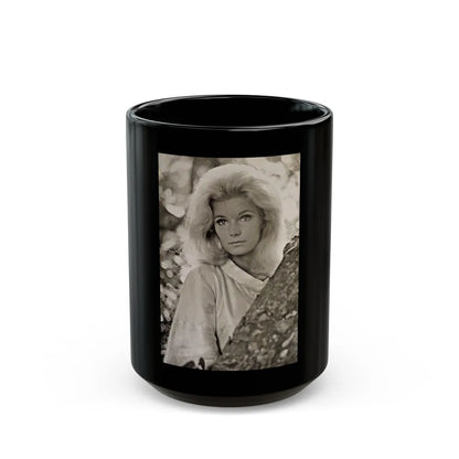 Yvette Mimieux #105 (Vintage Female Icon) Black Coffee Mug-15oz-Go Mug Yourself