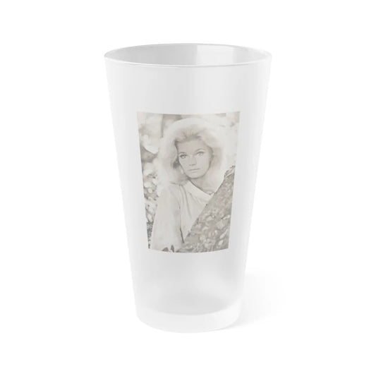 Yvette Mimieux #105 (Vintage Female Icon) Frosted Pint Glass 16oz-16oz-Frosted-Go Mug Yourself