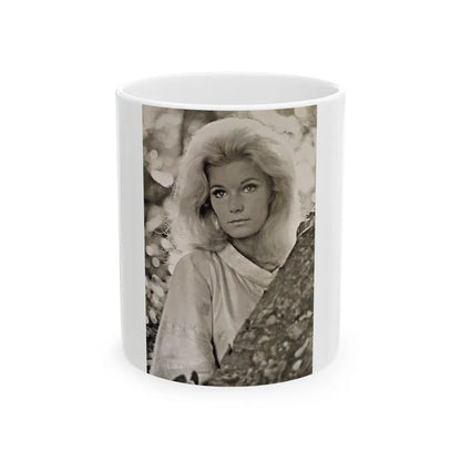 Yvette Mimieux #105 (Vintage Female Icon) White Coffee Mug-11oz-Go Mug Yourself