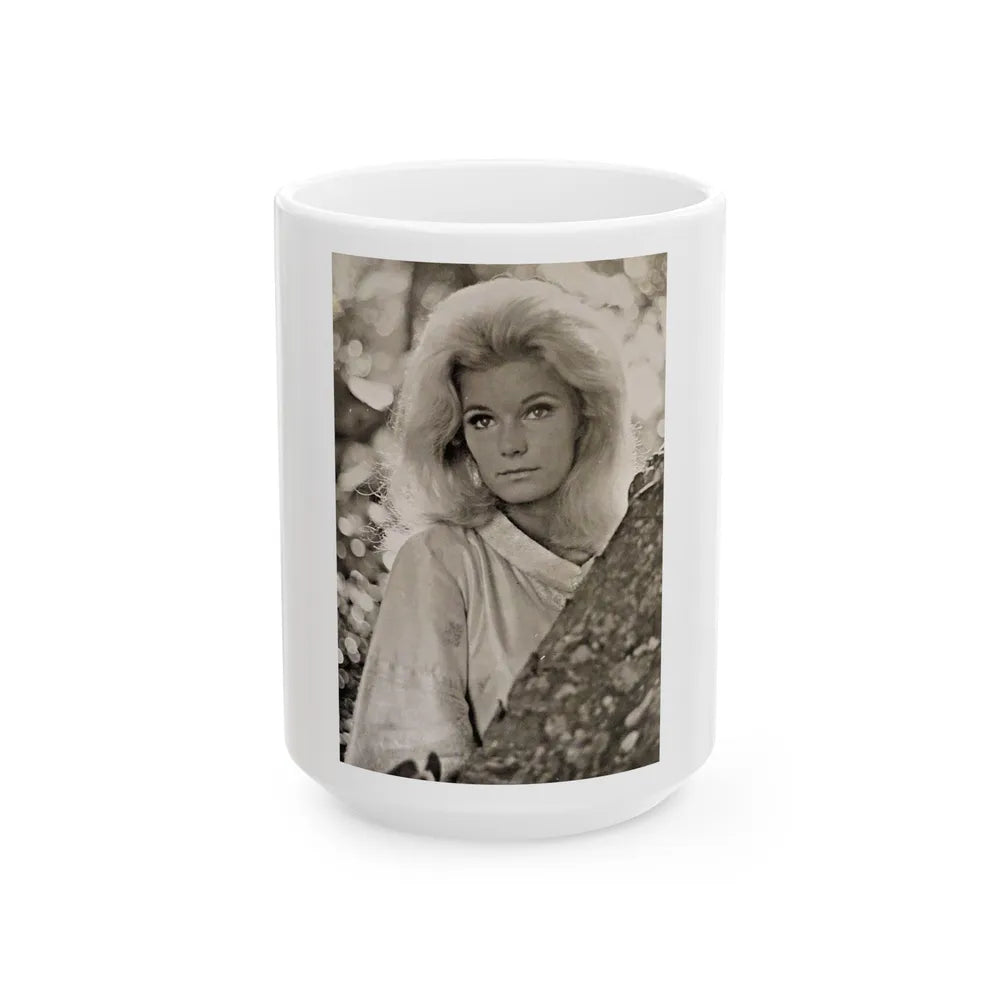 Yvette Mimieux #105 (Vintage Female Icon) White Coffee Mug-15oz-Go Mug Yourself