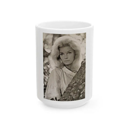 Yvette Mimieux #105 (Vintage Female Icon) White Coffee Mug 15oz - Go Mug Yourself