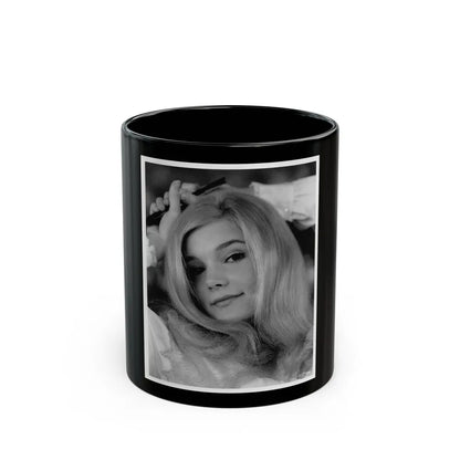 Yvette Mimieux #108 (Vintage Female Icon) Black Coffee Mug-11oz-Go Mug Yourself