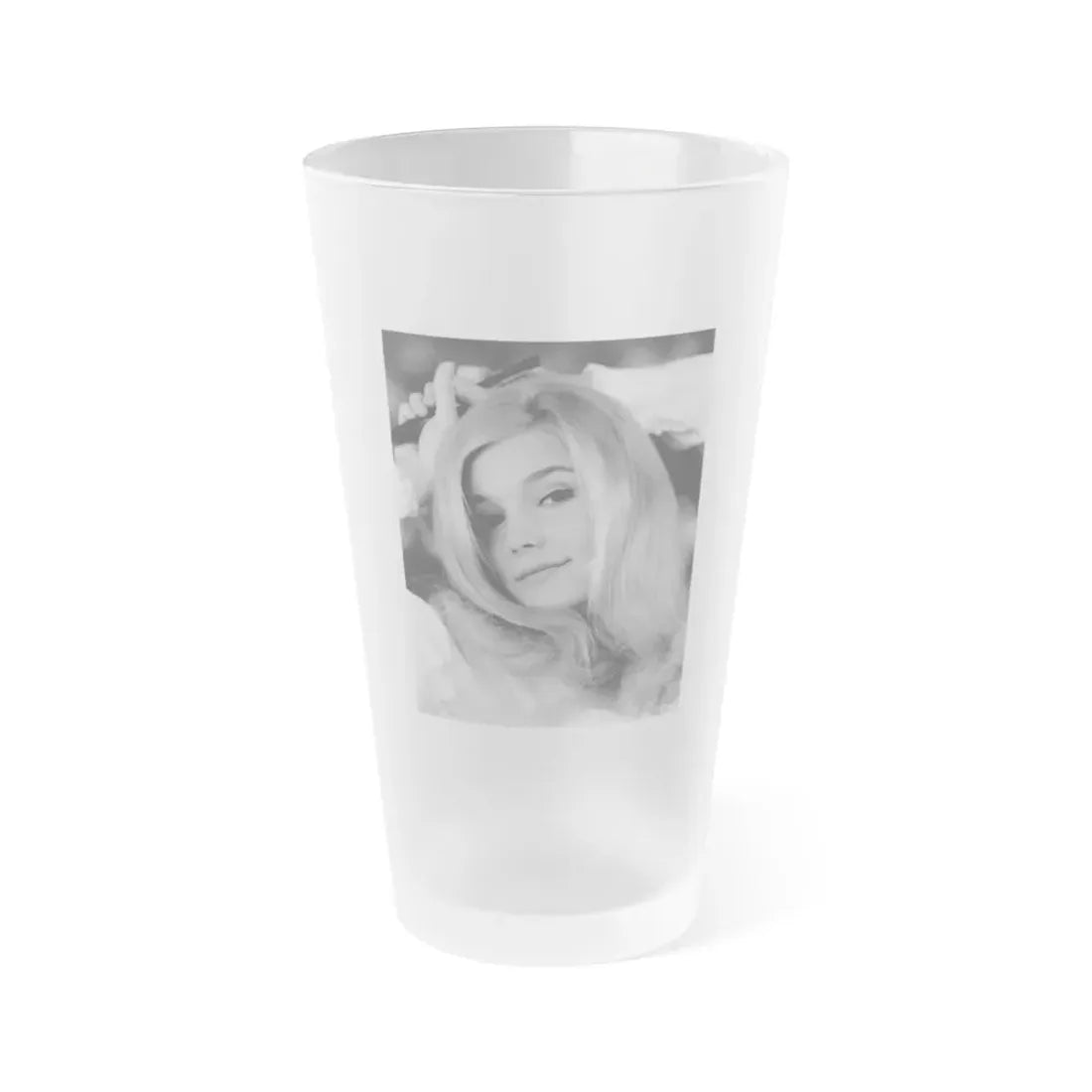 Yvette Mimieux #108 (Vintage Female Icon) Frosted Pint Glass 16oz 16oz Frosted - Go Mug Yourself