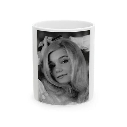 Yvette Mimieux #108 (Vintage Female Icon) White Coffee Mug-11oz-Go Mug Yourself