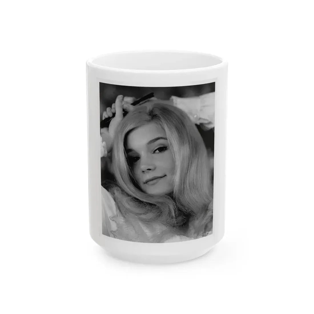 Yvette Mimieux #108 (Vintage Female Icon) White Coffee Mug 15oz - Go Mug Yourself
