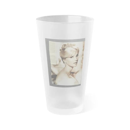 Yvette Mimieux #117 (Vintage Female Icon) Frosted Pint Glass 16oz 16oz Frosted - Go Mug Yourself