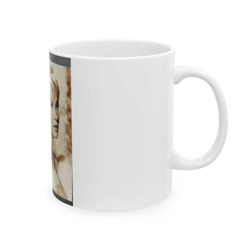 Yvette Mimieux #117 (Vintage Female Icon) White Coffee Mug-Go Mug Yourself