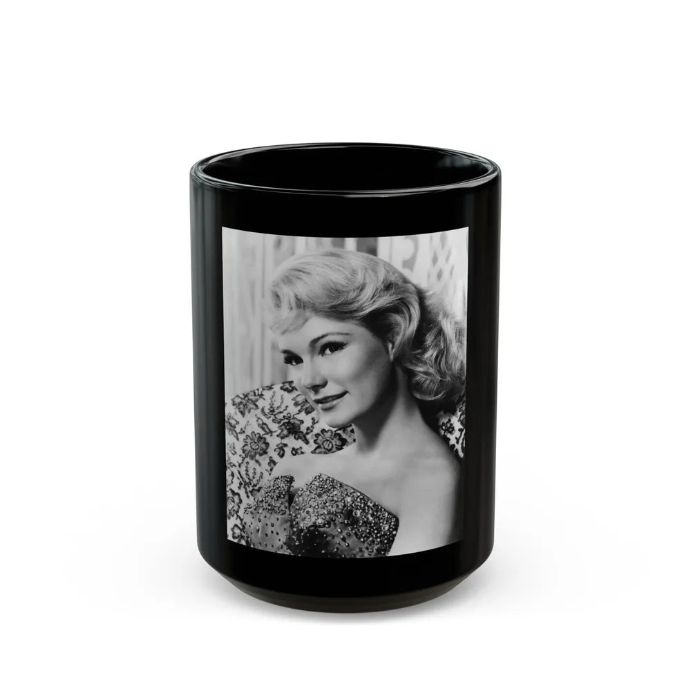 Yvette Mimieux #16 (Vintage Female Icon) Black Coffee Mug-15oz-Go Mug Yourself