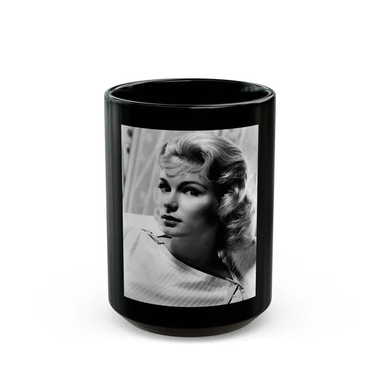 Yvette Mimieux #30 (Vintage Female Icon) Black Coffee Mug-15oz-Go Mug Yourself