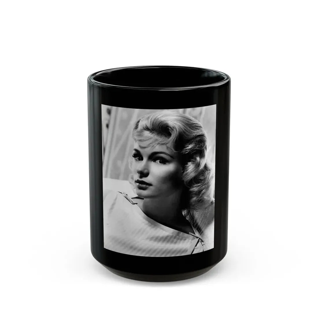 Yvette Mimieux #30 (Vintage Female Icon) Black Coffee Mug 15oz - Go Mug Yourself